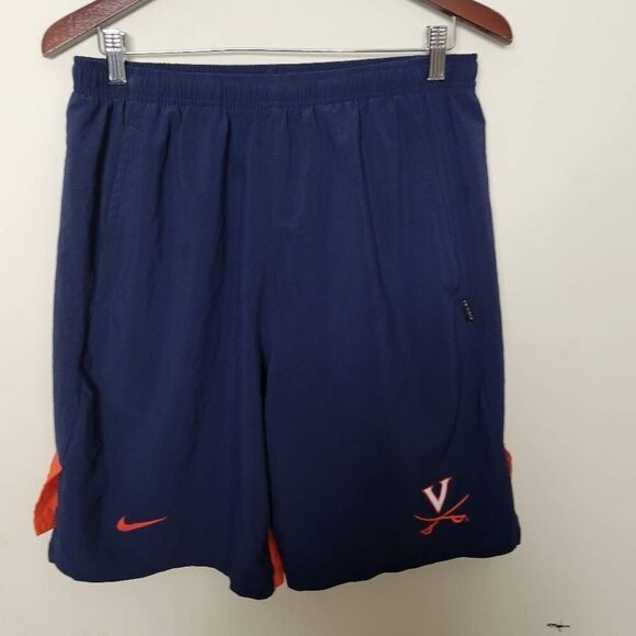 UVA Virginia Cavaliers Nike Men's Basketball Shorts 8" inseam Large Dri fit - Picture 1 of 3